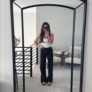 Lululemon City Sleek 5 Pocket Wide Leg Full Length Black Casual Pants Size 25